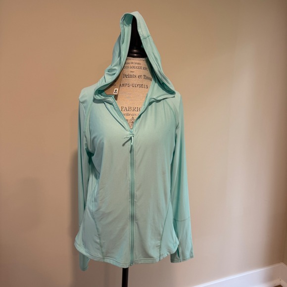 Prana Tops - Prana Women's Light Green Edge Wave Full Zip Sun Top Size XL NWT
